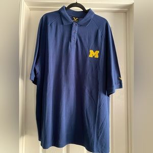 Michigan Mens XL Short Sleeve Polo Shirt NWT